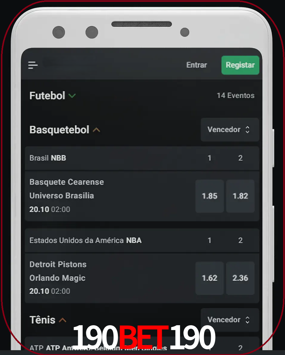 Aposte e assista aos esportes em formato ao vivo.